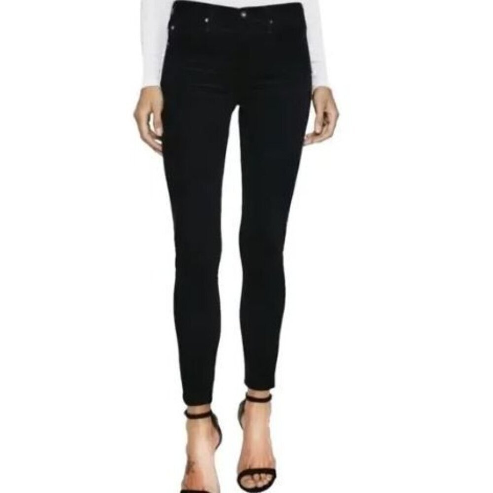 NEW AG Adriano Goldschmied Women's Pants Corduroy Legging Ankle Super Skinny 24R - Picture 1 of 13
